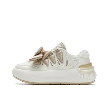 FILA MODERNO Abrasion Resistant Low Top Skateboard Shoes Women's White Gold