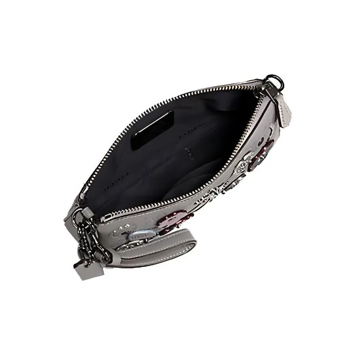 COACH Nolita Tanned Leather Mahjong Bag Shoulder Bag Crossbody Bag One Shoulder Handbag Small Size Women's Silver Gray-1