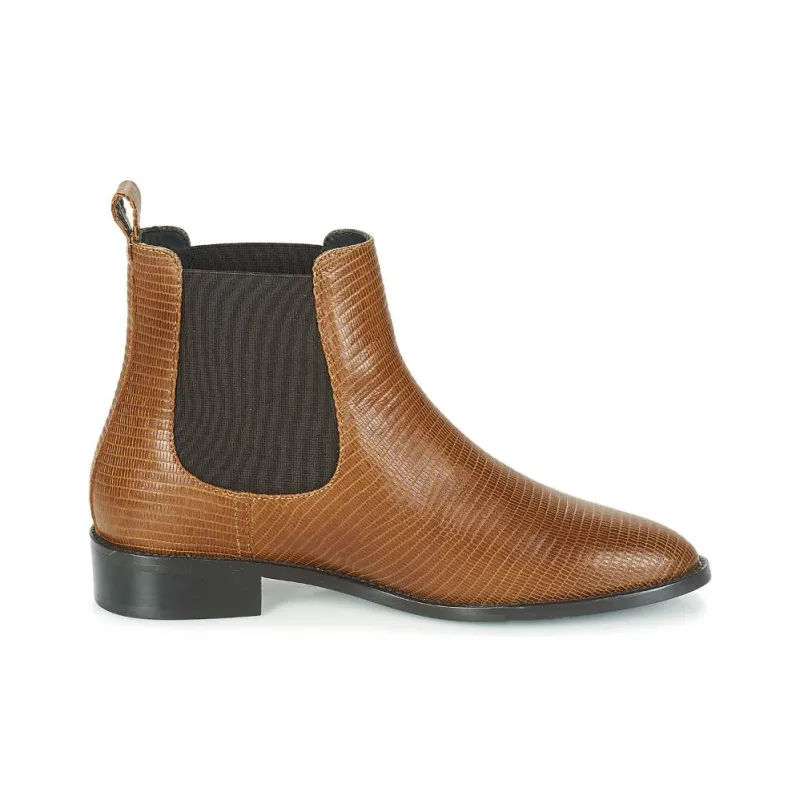 JB MARTIN Lora Short Chelsea Boots Women's Ginger Yellow-1