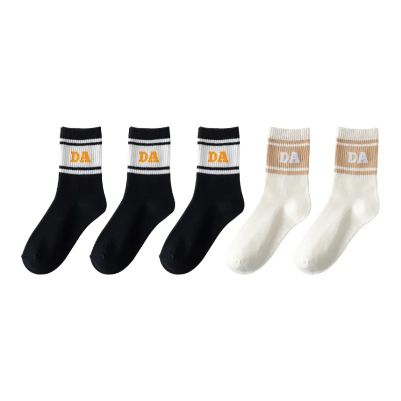 Cotton Gene Mid Calf Socks Unisex Combo Set-16