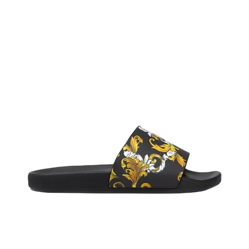 VERSACE JEANS COUTURE Slide Slippers Men's Black-1