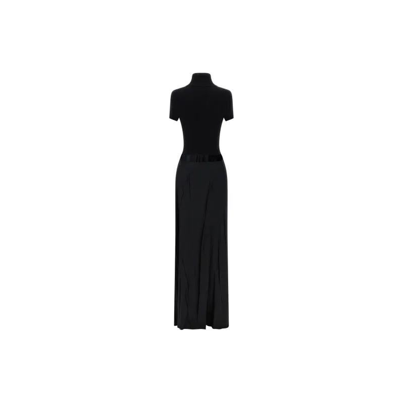 SportMax High Neck Cut Out Maxi Dress-1