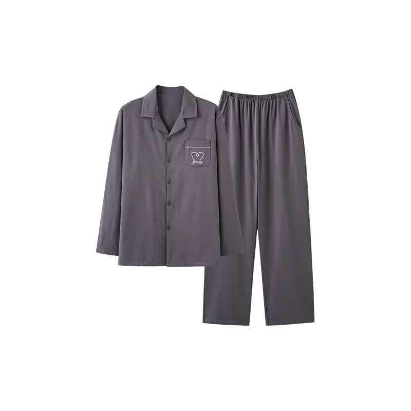 GOSO Pajama Set Men's Dark Purple-0