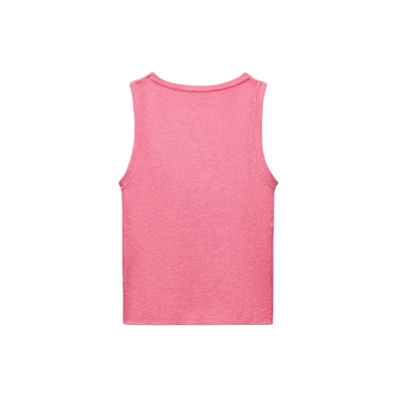 ZARA Tank Tops Women's Pink-1