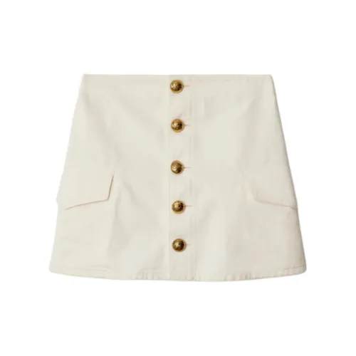 Burberry SS25 Casual Short Skirts Women's Ecru