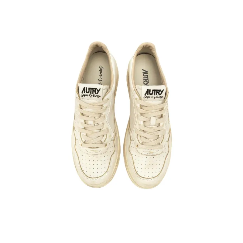 AUTRY Medalist LOW SUPER VINTAGE Low-Top Skateboard Shoes Women's White-2