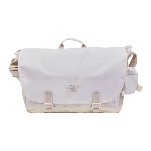 New Balance Linen Shoulder Bag Crossbody Bag Unisex Ecru Color Blocking Pink