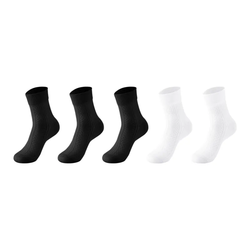 MIIOW Cool One Summer Series Mid-Calf Socks Unisex 5 Pack-17