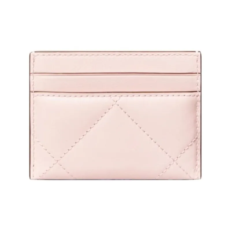 TORY BURCH Calfskin Card Holder Women's Pink-3