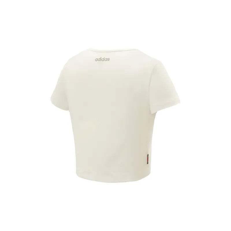 Adidas T Shirt Women's Wonder White-1