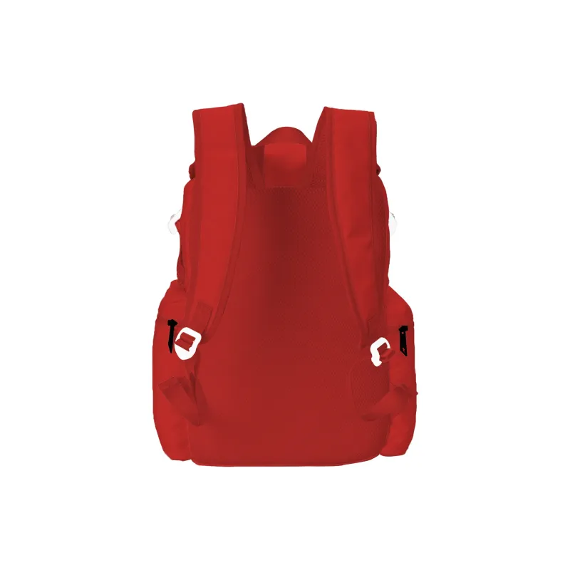 TURN UP Polyester Backpack Unisex Red-2