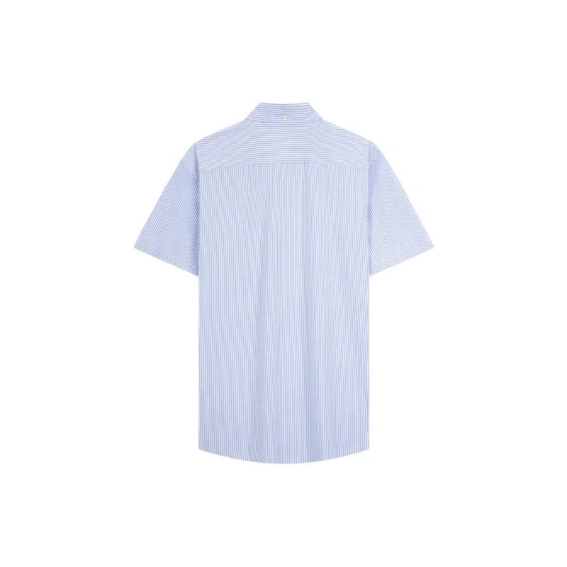 Tommy Hilfiger Shirt Men's Light Blue White Stripes-1