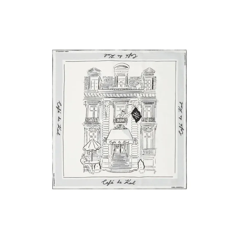 KARL LAGERFELD / Karl Lagerfeld Jeans X Jorge Parra Printed Scarf-0
