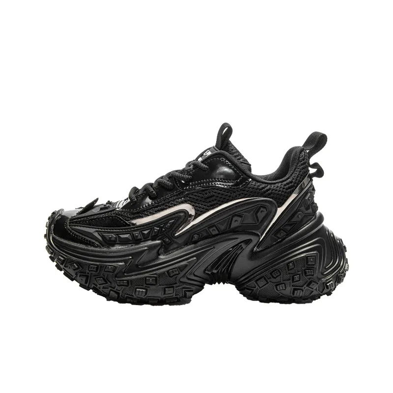 MQ Cushioned Slip-Resistant Abrasion-Resistant Low-Top Chunky Sneakers Unisex Ecru-5