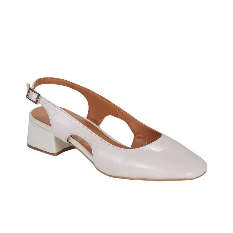 JB MARTIN VICOLA Block Heel High Heels 4cm Women's White-2
