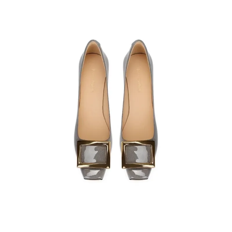 JESSICA SOPHIA Block Heel High Heels 4.5cm Women's-6