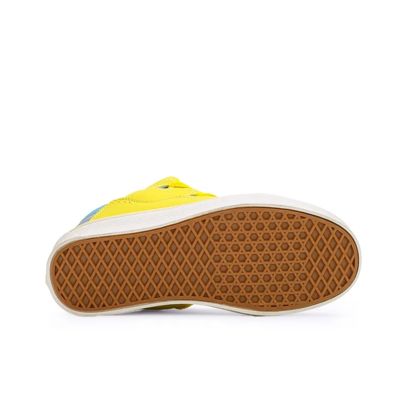 GLO BULL Anti-Slip And Wear-Resistant Breathable Low-Top Skateboard Shoes Unisex Yellow Blue Pink-5