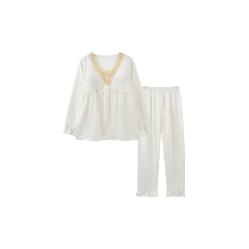 Sleeping Beauty Pajama Set Women's Apricot
