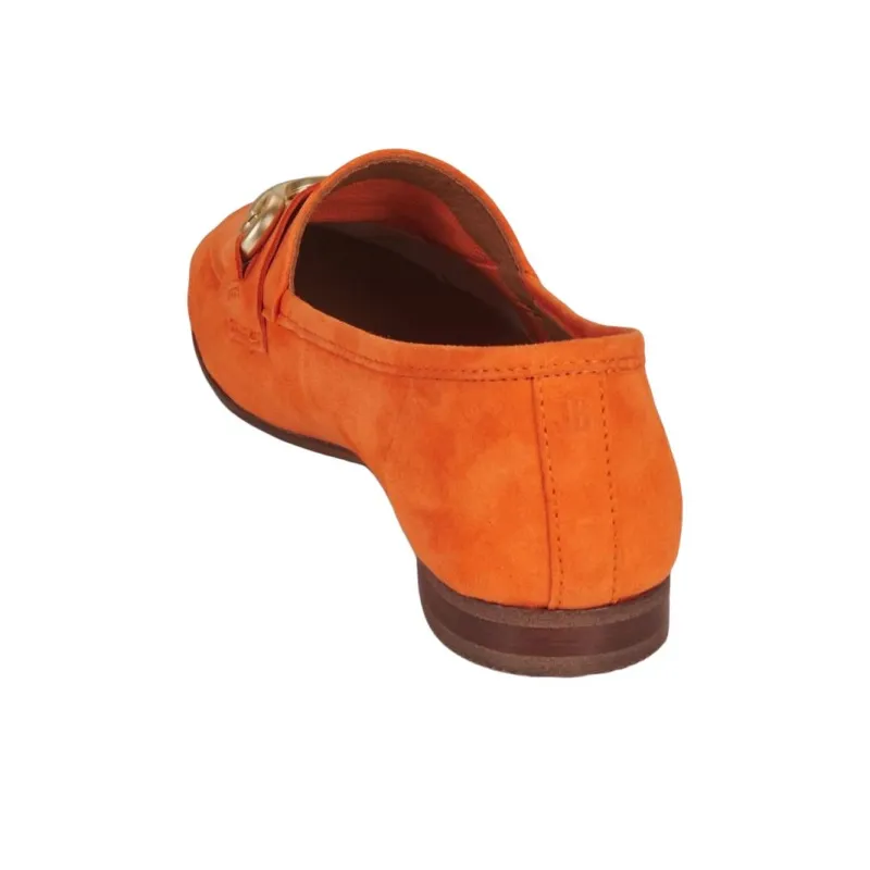 JB MARTIN FRANCHE BIJOU Loafers 2cm Women's Orange-4