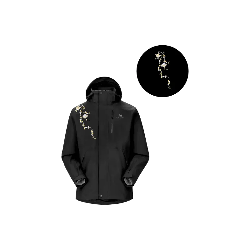 CAMEL All weather Windbreaker Jackets Unisex Black-1