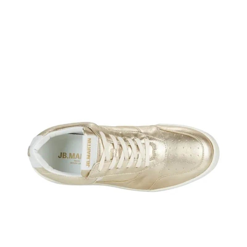 JB MARTIN Low Top Skateboard Shoes Women's Gold-4