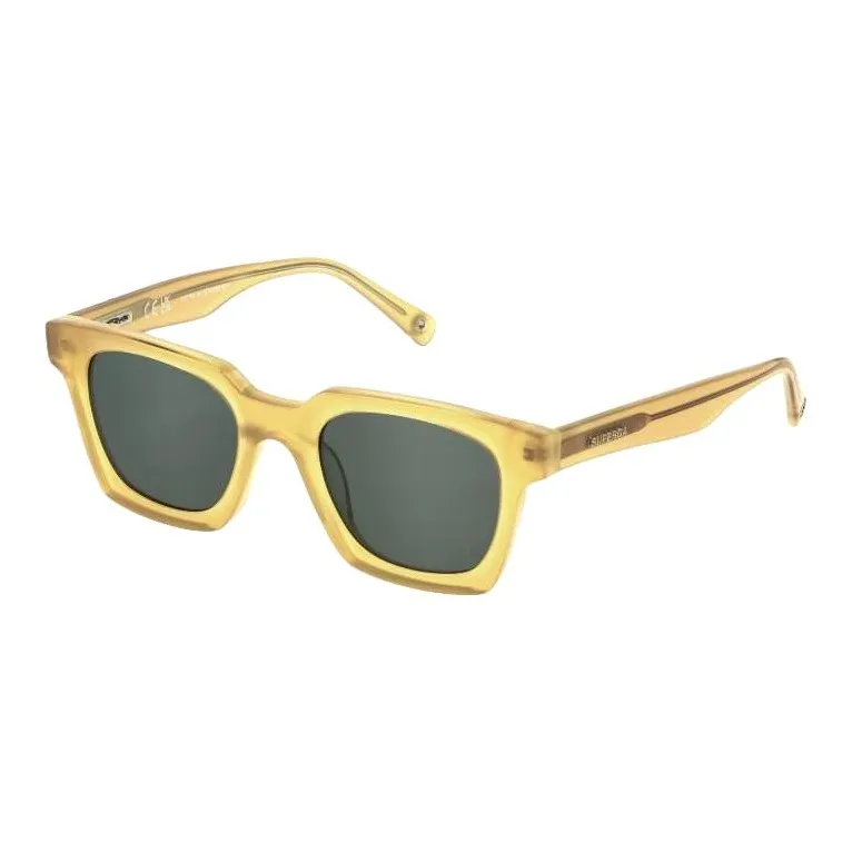 Sting Acetate Square Sunglasses Men's Yellow-0