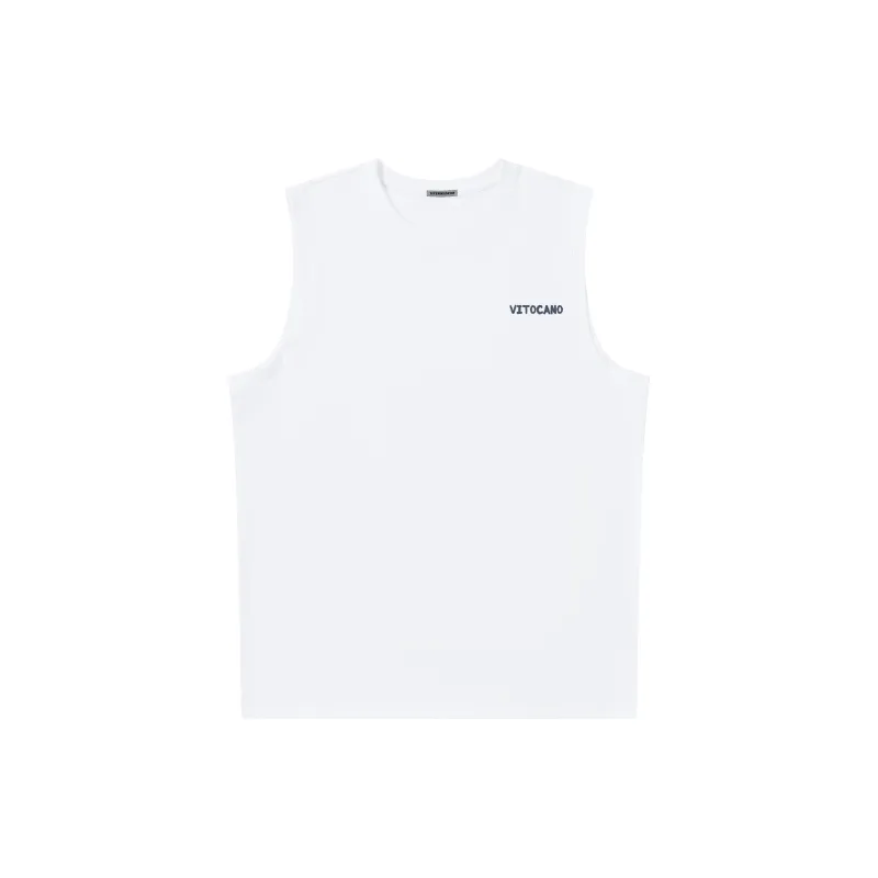 Vitocano Tank Tops Unisex White-1