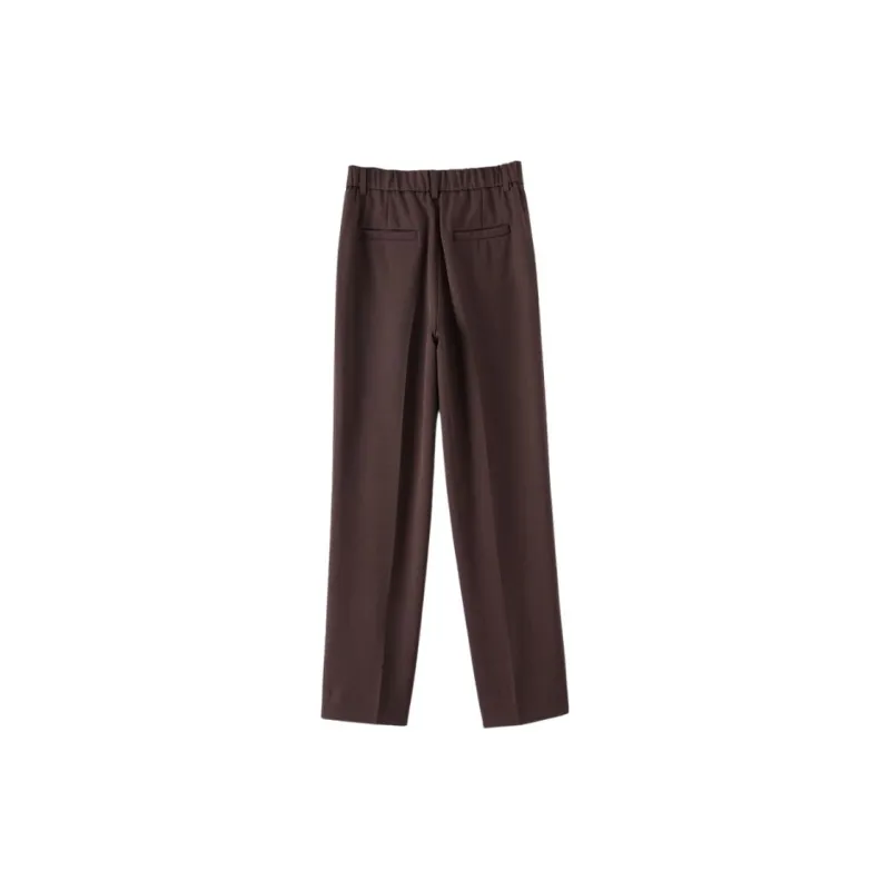 Late White Casual Pants Women's-3