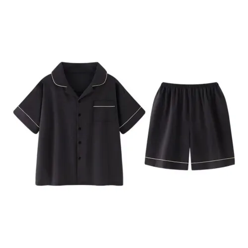 XIAFENYAN Pajama Set Men's Black