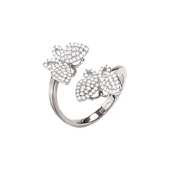 Folli Follie Stainless Steel Rings Women's Silver