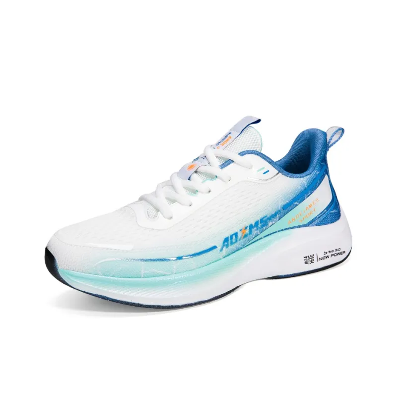 CANUVEN Running Shoes Men Low Top White Blue/Black Gray Green-1