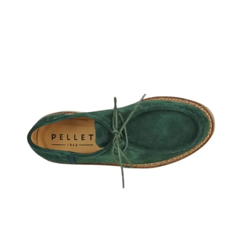 PELLET Casual Single Shoes 3cm Women's Green-2