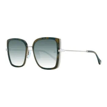 Ana Hickmann Metal Square Sunglasses Women's Green