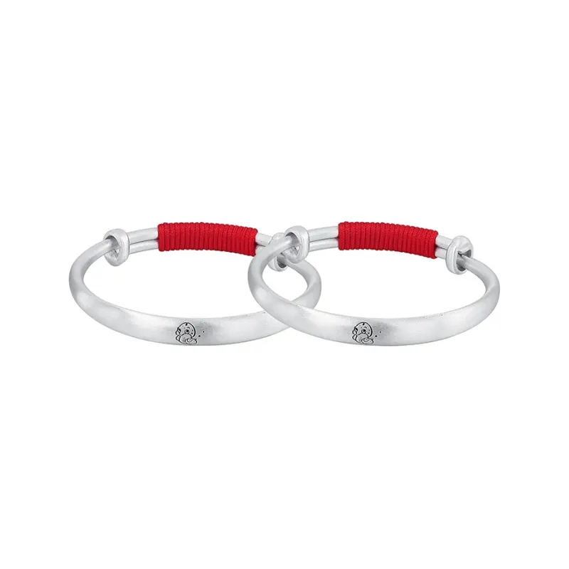 Ascending S999 Fine Silver Bangles Kids'-5