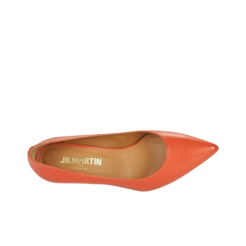 JB MARTIN Elsa Slim Heel High Heels 7cm Women's Orange-5