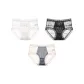 3 Pack (F-Black+Blue+White)