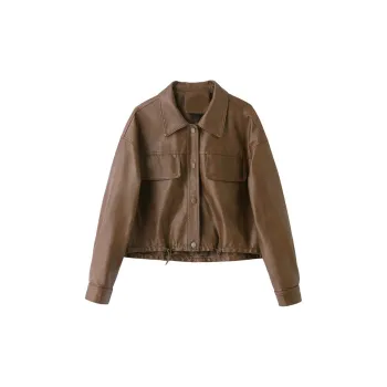 Yi Mengyuan Leather Jackets Coats Women's