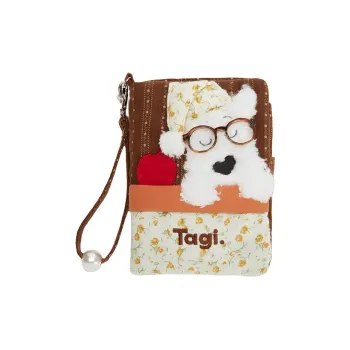 Tagi. Polyester Passport Holder Women's Citrus Chocolate