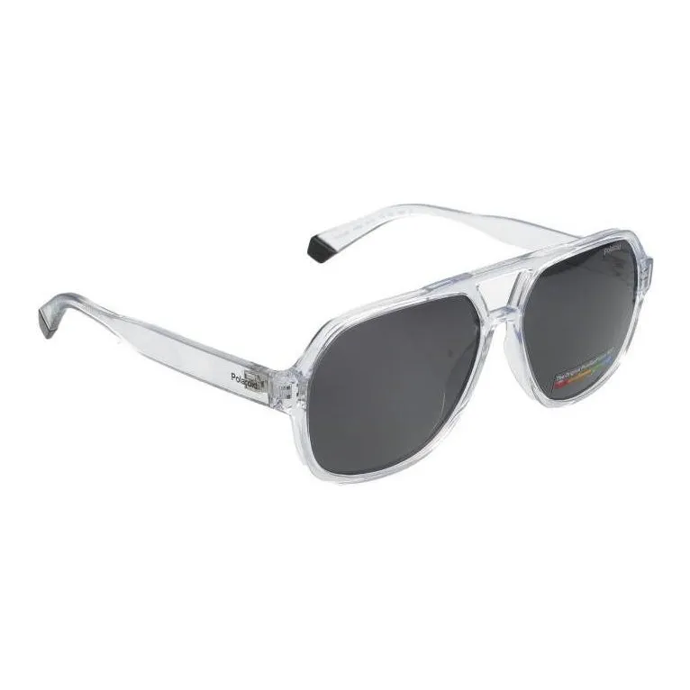 Polaroid Polycarbonate Aviator Sunglasses Unisex White-2
