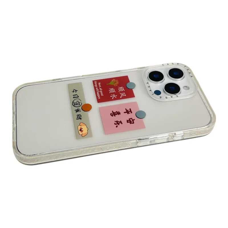 Sopi Acrylic Material Today Prosper Label Phone Cases Compatible With IPhone 16/15 Pro Max/Apple 13/14 Pro/Max-3