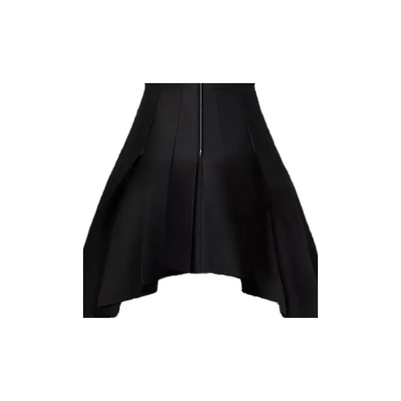 LOUIS VUITTON Asymmetrical Box Pleat Dress-4