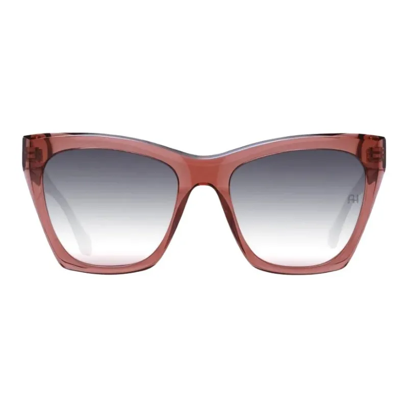 Ana Hickmann Acetate Butterfly Sunglasses Women's Brown-1