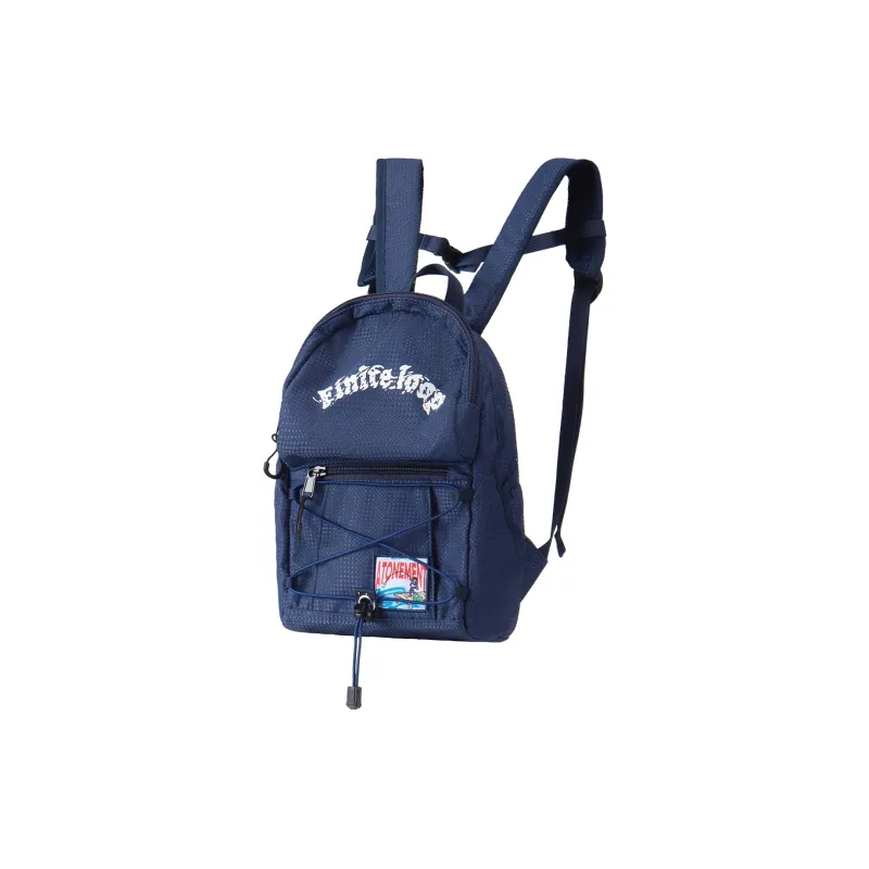 QRST Polyester Backpack Unisex Gray/Pink-39
