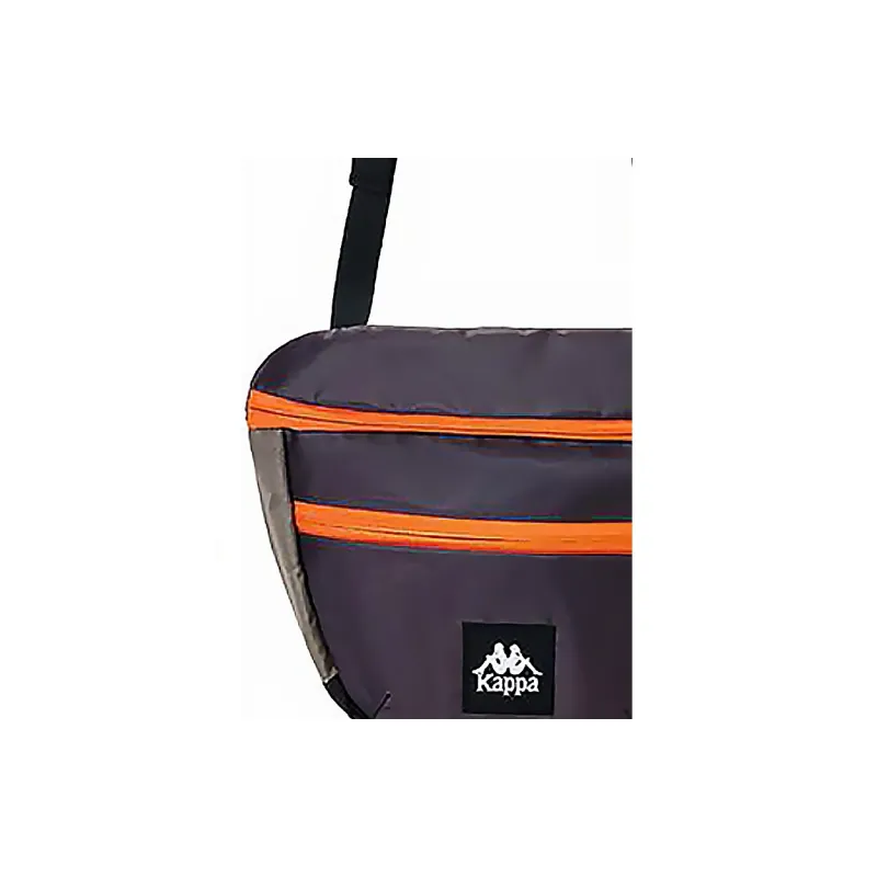 Kappa Fabric Shoulder Bag Regular Unisex Dark Chocolate Brown-3