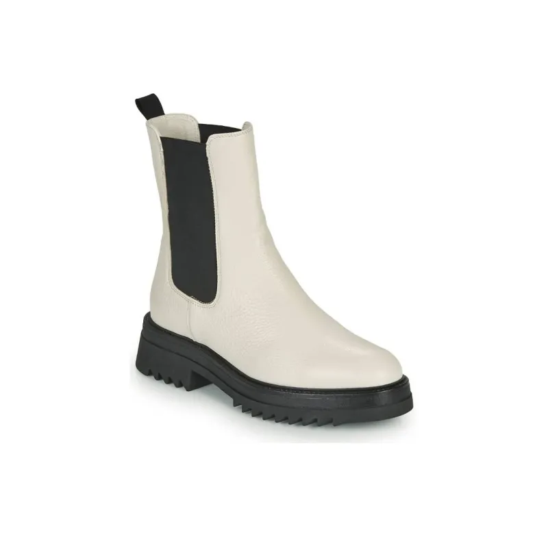 JB MARTIN Lagos Short Chelsea Boots Women's White-2