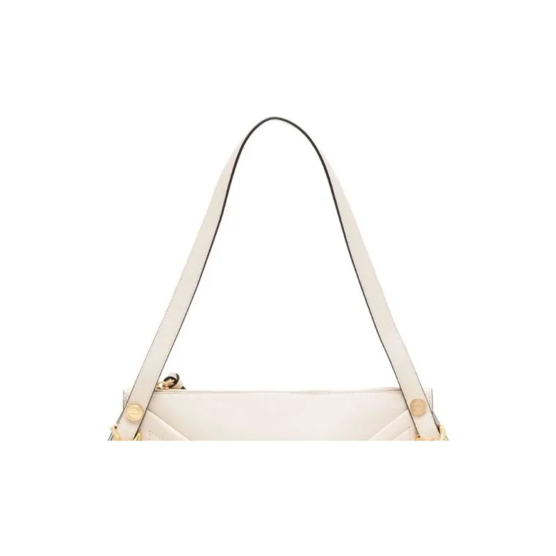 Mulberry Calfskin One Shoulder Handbag Medium Size Women's White-2