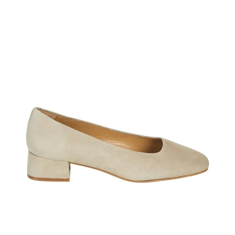 JB MARTIN CATEL Block Heel High Heels Women's White-1