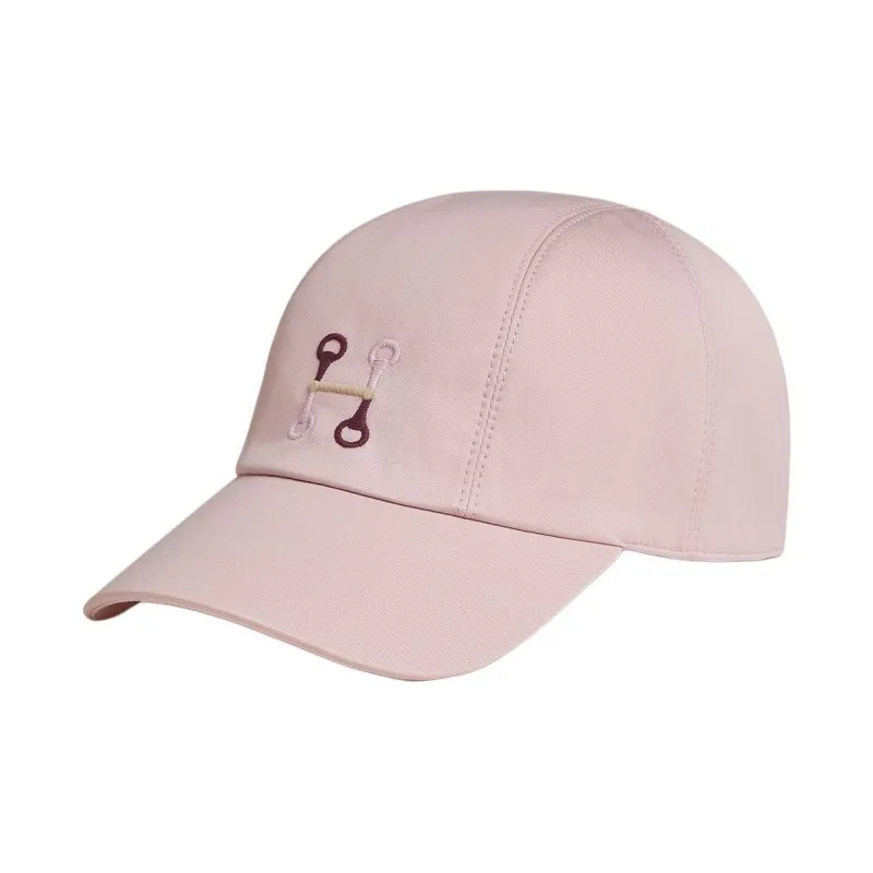 HERMES Cotton Baseball Caps Men's Pink-0
