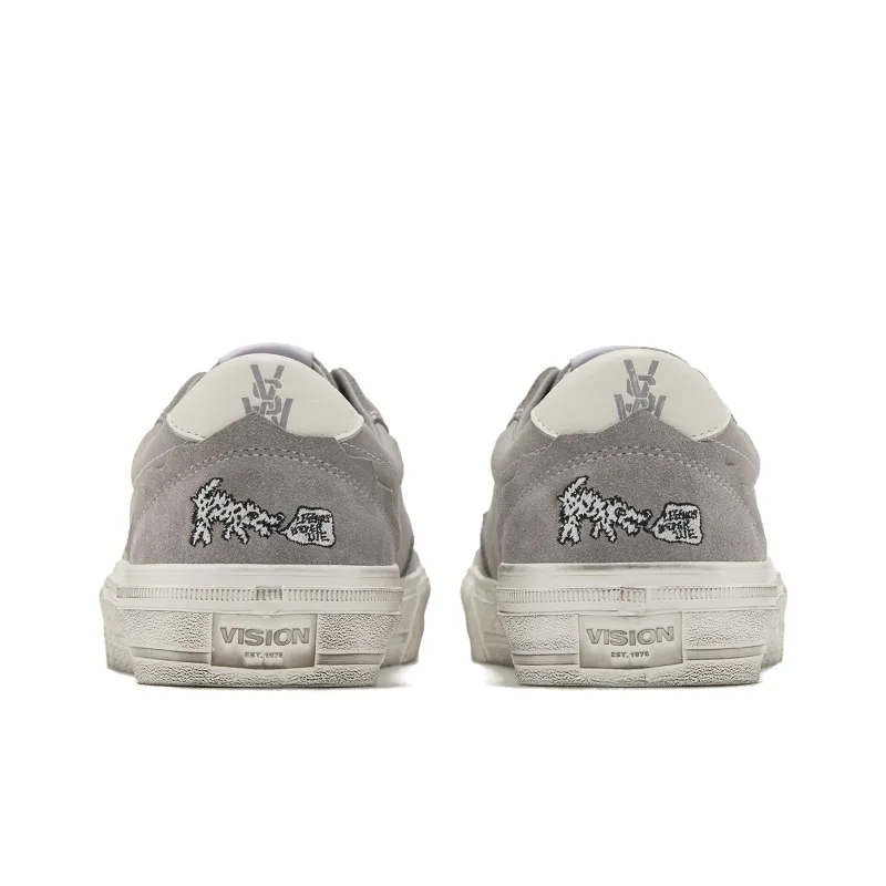 Vision Street Wear Flat Top Low Top Skateboard Shoes Unisex Meteorite Gray-4