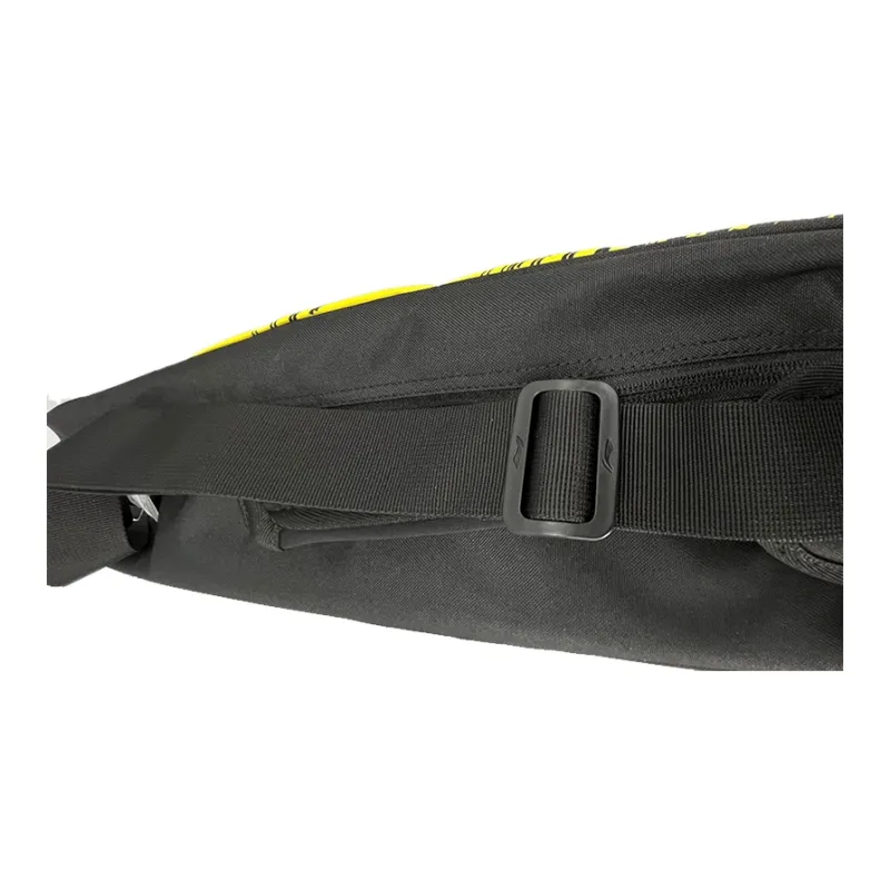 LiNing Polyester Gym Bag Tubas Unisex Black & Yellow-3